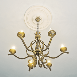 Потолочная розетка под покраску Европласт 1.56.015 55,5 см