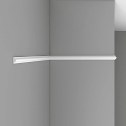 Молдинг из полиуретана под покраску Decomaster 97012 2400×25×12