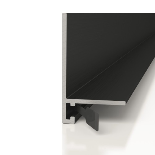 Микроплинтус алюминиевый Decaro ML15A Black 2000×26×15 Микроплинтус алюминиевый Decaro ML15A Black 2000×26×15