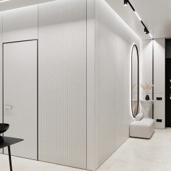 Профиль алюминиевый теневой разделительный Decaro D009A Black черный 3000×5×10