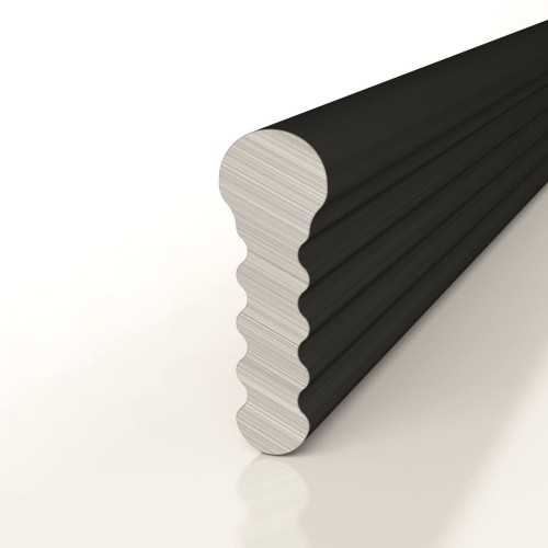 Профиль алюминиевый теневой разделительный Decaro D009.2A Black черный 3000×3×8,5 Профиль алюминиевый теневой разделительный Decaro D009.2A Black черный 3000×3×8,5