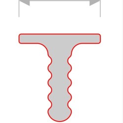Профиль алюминиевый теневой разделительный Decaro D009.3A Black черный 3000×7×7,5