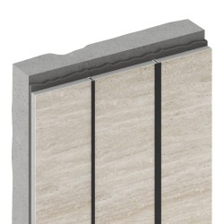 Профиль алюминиевый теневой разделительный Decaro D009.3A Black черный 3000×7×7,5