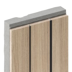 Профиль алюминиевый теневой разделительный Decaro D009.3A Black черный 3000×7×7,5