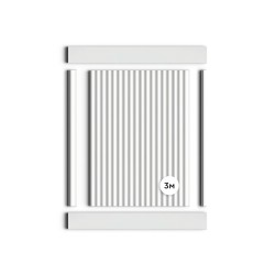 Стеновая панель под покраску Hiwood LV136 LONG NP 3000×120×12