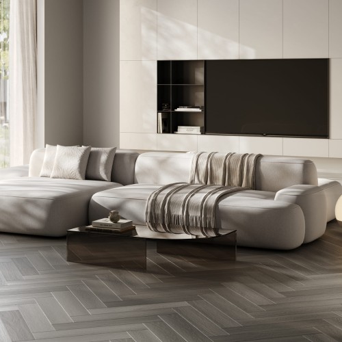 Кварцвиниловая плитка Fargo клеевая Parquet LVT Дуб Турин 22-21065-61 венгерская елка 595×119×2,5