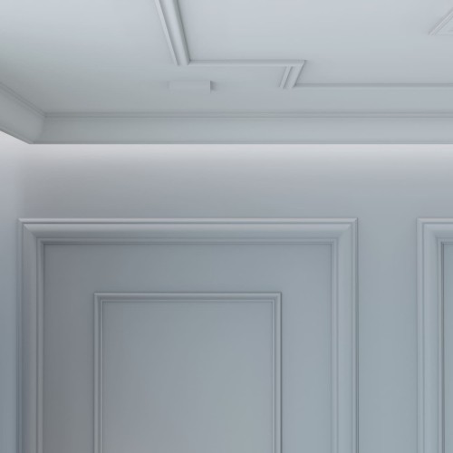Потолочный плинтус под покраску Cosca Decor KX005 2000×69×71