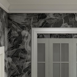 Потолочный плинтус под покраску Cosca Decor KX007 с подсветкой 2000×42×70
