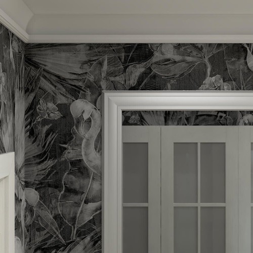 Потолочный плинтус под покраску Cosca Decor KX007 с подсветкой 2000×42×70