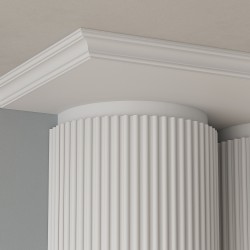 Потолочный плинтус под покраску Cosca Decor KX008 2000×49×49