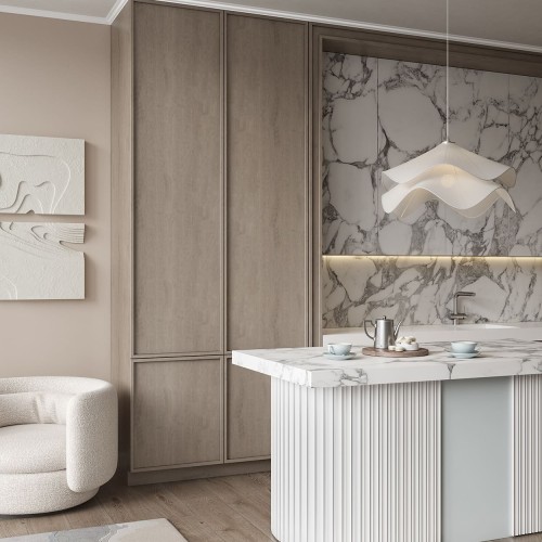 Потолочный плинтус под покраску Cosca Decor KX022 2000×30×45