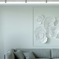 Потолочный плинтус под покраску Cosca Decor KX025 с подсветкой 2000×89×109