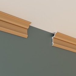 Потолочный плинтус под покраску Cosca Decor KX046 2000×31×59
