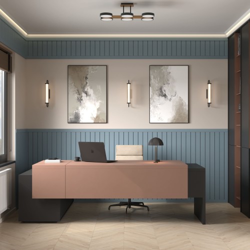Потолочный плинтус под покраску Cosca Decor KX052 с подсветкой 2000×65×72