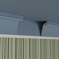 Потолочный плинтус под покраску Cosca Decor KX066 2000×60×90