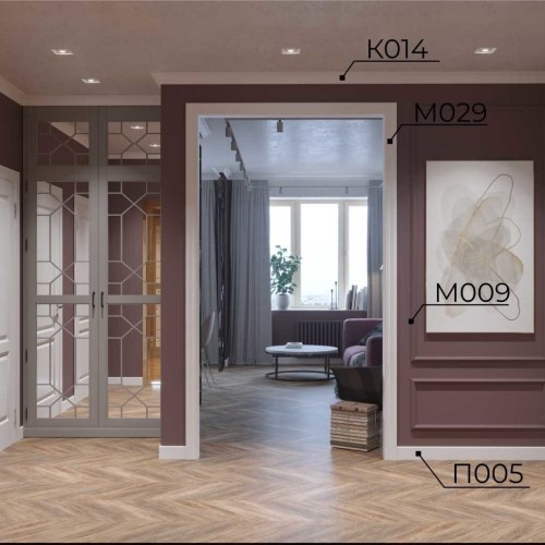 Плинтус под покраску Cosca Decor Экополимер PX005 2000×108×12