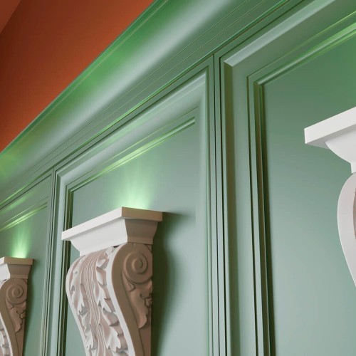 Молдинг под покраску Cosca Decor MX016 2000×64×19