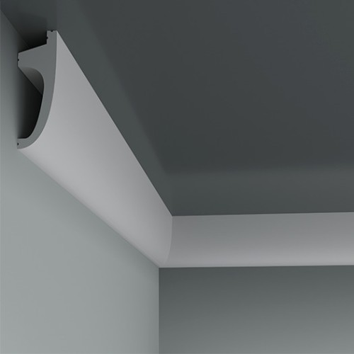 Плинтус под покраску с подсветкой Европласт 6.53.701 2000×90×31 Плинтус под покраску с подсветкой Европласт 6.53.701 2000×90×31