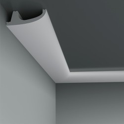 Плинтус под покраску с подсветкой Европласт 6.53.701 2000×90×31