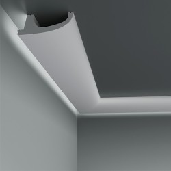 Плинтус под покраску с подсветкой Европласт 6.53.701 2000×90×31