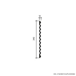 Стеновая панель под покраску Европласт Айсберг 6.59.104-280 2800×242×12