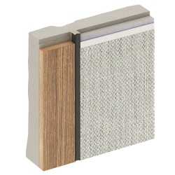 Профиль алюминиевый теневой разделительный Decaro D008A Black черный 3000×10×10