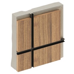 Профиль алюминиевый теневой разделительный Decaro D008A Black черный 3000×10×10