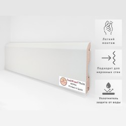 Плинтус МДФ ламинированный TeckWood Ферра 2000×75×16