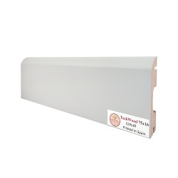 Плинтус МДФ ламинированный TeckWood Серый 2000×75×16
