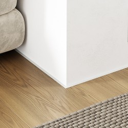 Микроплинтус алюминиевый Modern Decor RAL 9003 Белый 26-55-49 2500×6×11