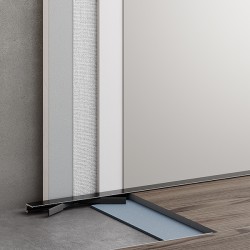 Микроплинтус алюминиевый Modern Decor Золото 89-90-55 2500×6×11