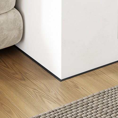 Микроплинтус алюминиевый Modern Decor RAL 7021 Черно-серый 69-31-67 2500×6×11