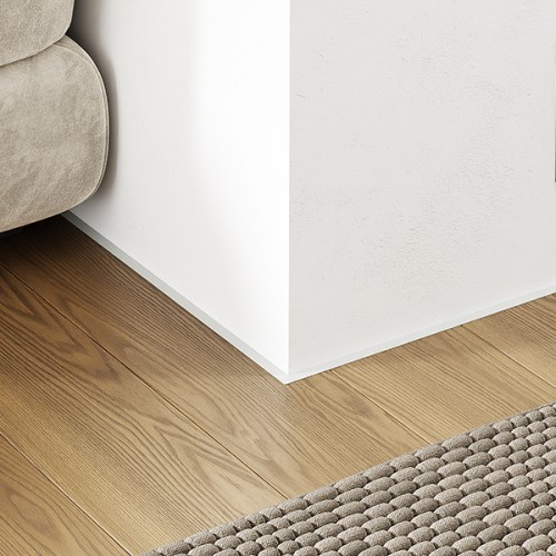 Микроплинтус алюминиевый Modern Decor RAL 9016 Белый муар 71-58-09 2500×6×11
