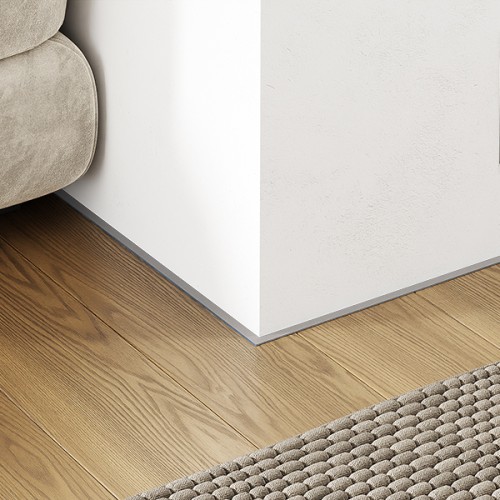 Микроплинтус алюминиевый Modern Decor Серебро 16-65-72 2500×6×11