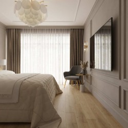 Кварцвиниловый SPC ламинат AlixFloor Natural Line Дуб Бежевый Светлый ALX1550-3 1220×183×5