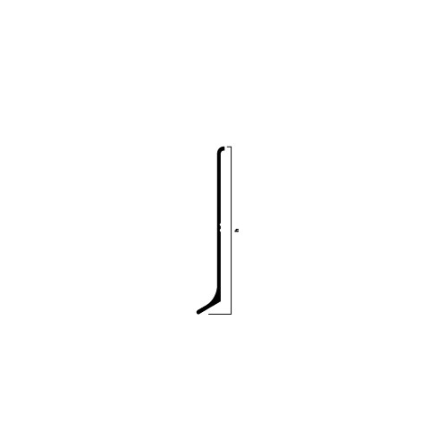Плинтус алюминиевый Neexy Черный муар AKBD40-SBL 2500×40×10