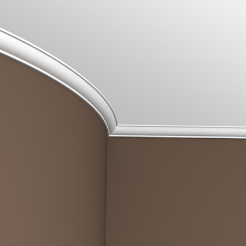 Потолочный плинтус под покраску гибкий Европласт 1.50.123 2000×30×30
