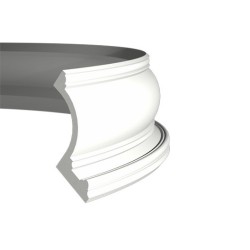 Потолочный плинтус под покраску гибкий Европласт 1.50.209 с подсветкой 2000×117×152