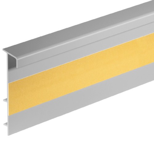 Плинтус ПВХ для ковролина Cezar Светло-серый 105 2500×53×13,2 Плинтус ПВХ для ковролина Cezar Светло-серый 105 2500×53×13,2