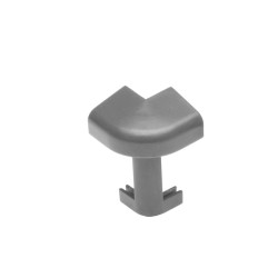 Угол ПВХ внешний для плинтуса Cezar Темно-серый 106 39,2 мм