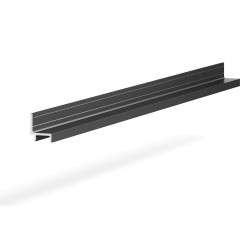 Профиль алюминиевый теневой с подсветкой Laconistiq Universal Panel Черный 44-11-300 3000×21,5×18,1