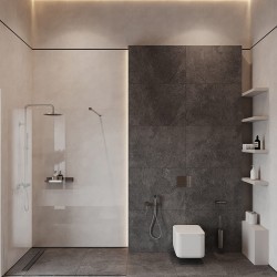 Плинтус алюминиевый теневой под покраску с подсветкой Decaro D001 2000×55×27