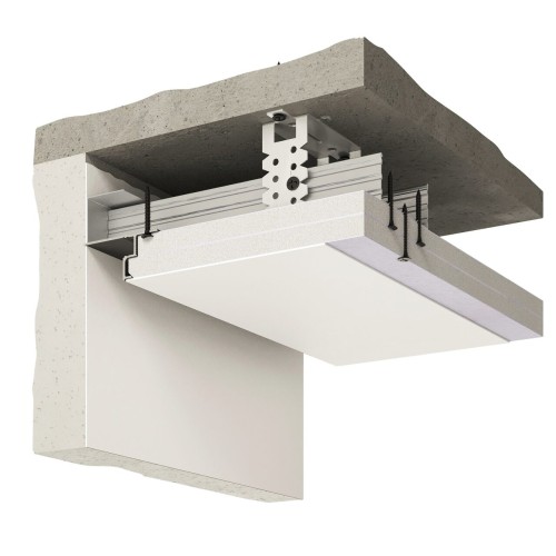 Плинтус алюминиевый теневой под покраску с подсветкой Decaro D001 2000×55×27 Плинтус алюминиевый теневой под покраску с подсветкой Decaro D001 2000×55×27