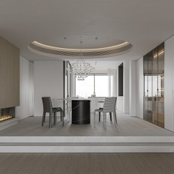 Плинтус алюминиевый теневой с подсветкой Decaro D002A Black Черный 2000×45×14,5