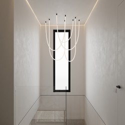 Плинтус алюминиевый теневой с подсветкой Decaro D003.2A Black Черный 2000×50×17