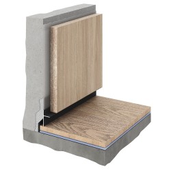 Плинтус алюминиевый теневой Decaro D004A Black Черный 2000×41×14