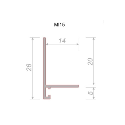 Микроплинтус алюминиевый Decaro ML15A Brass Brush Латунный браш 2000×26×15 Микроплинтус алюминиевый Decaro ML15A Brass Brush Латунный браш 2000×26×15