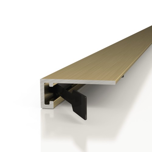 Микроплинтус алюминиевый Decaro M15A Brass Brush Латунный браш 2000×6×15 Микроплинтус алюминиевый Decaro M15A Brass Brush Латунный браш 2000×6×15