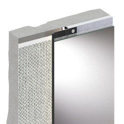 Микроплинтус алюминиевый Decaro M15A Titanium Brush Титановый браш 2000×6×15