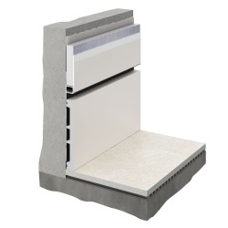 Плинтус алюминиевый скрытый с подсветкой Decaro Invisible i100A Черный 2000×131×13,5